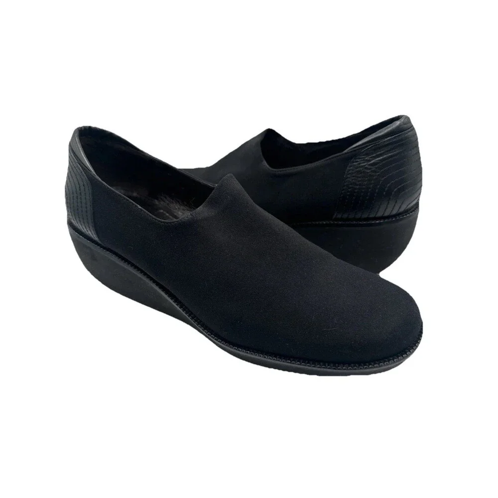 Donald J. Pliner Women’s Black Slip On‎ Wedge Comfort Shoes Size 8.5 M